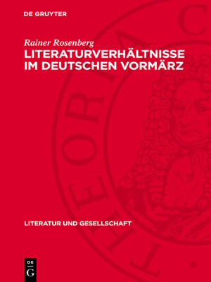 cover image of Literaturverhältnisse im deutschen Vormärz